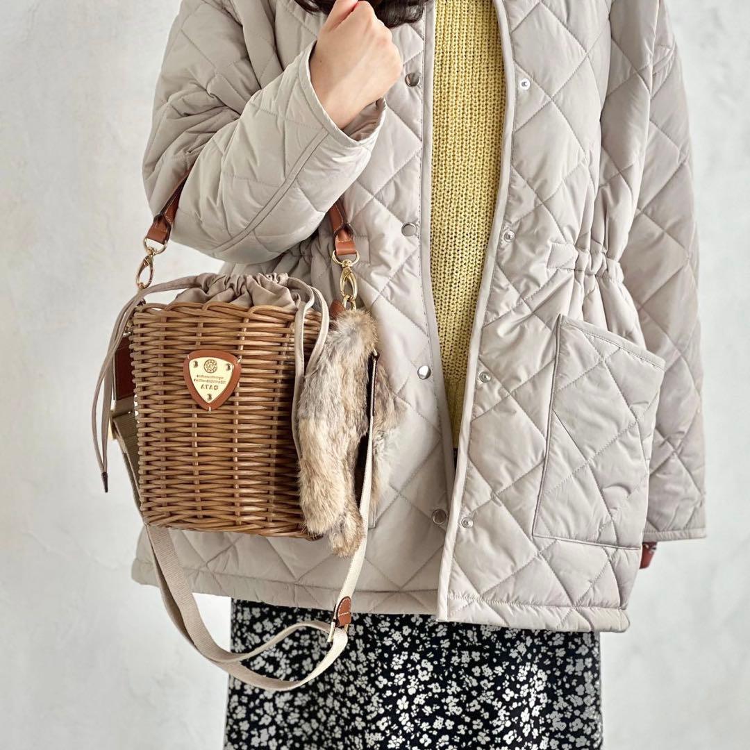 ATAO アタオ /BREEZE ブリーゼ カゴバッグ　ファーバッグ