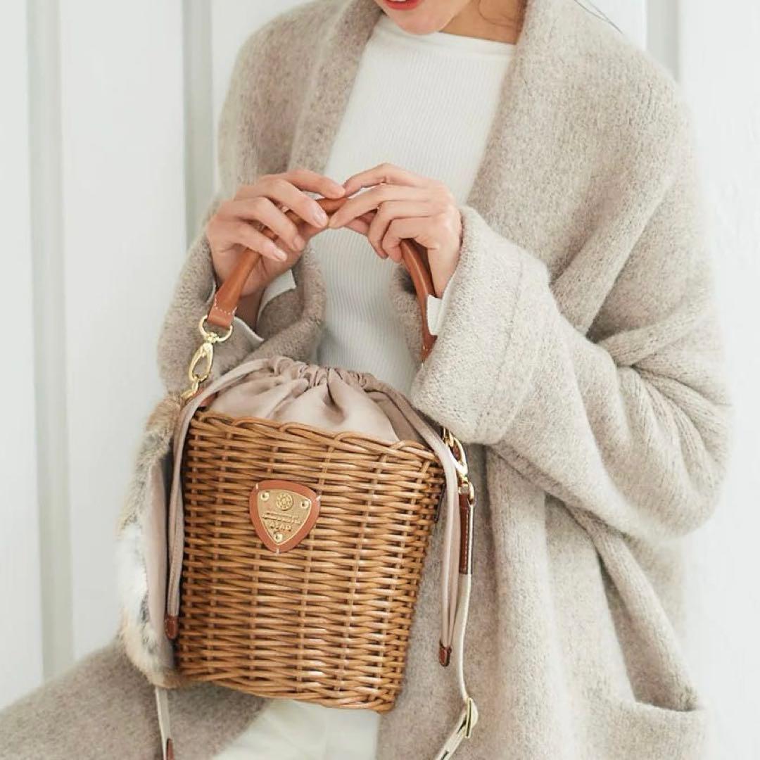 ATAO アタオ /BREEZE ブリーゼ カゴバッグ　ファーバッグ