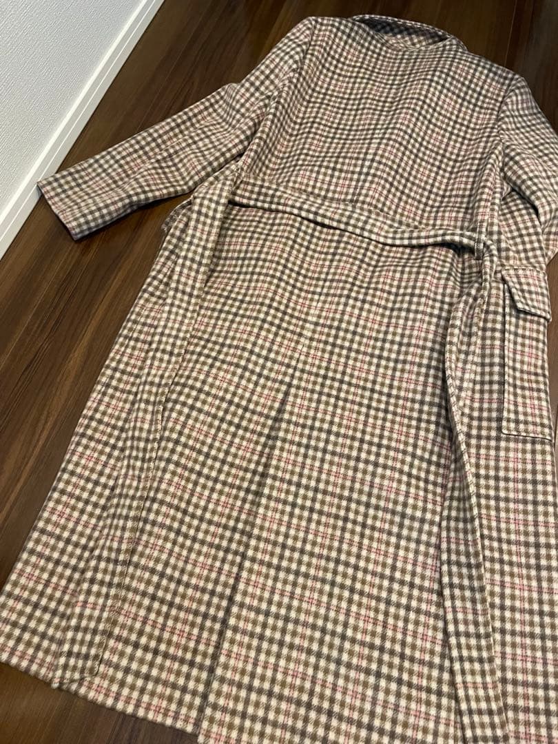 ❇︎スヌコ❇︎ 　　ROPE ロングコート　チェックロングコート