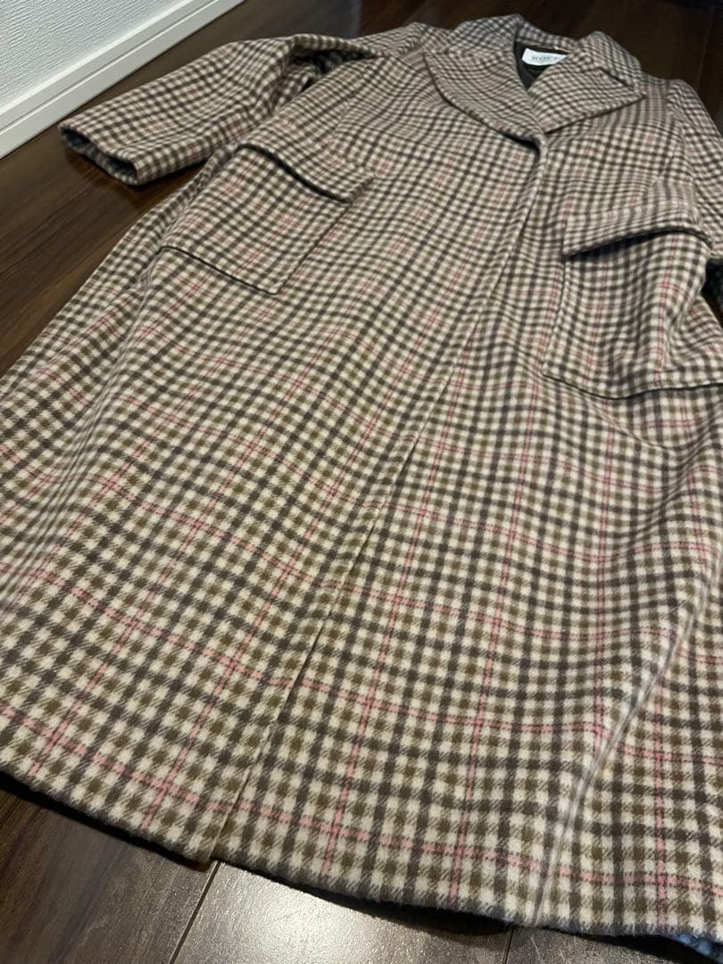 ❇︎スヌコ❇︎ 　　ROPE ロングコート　チェックロングコート