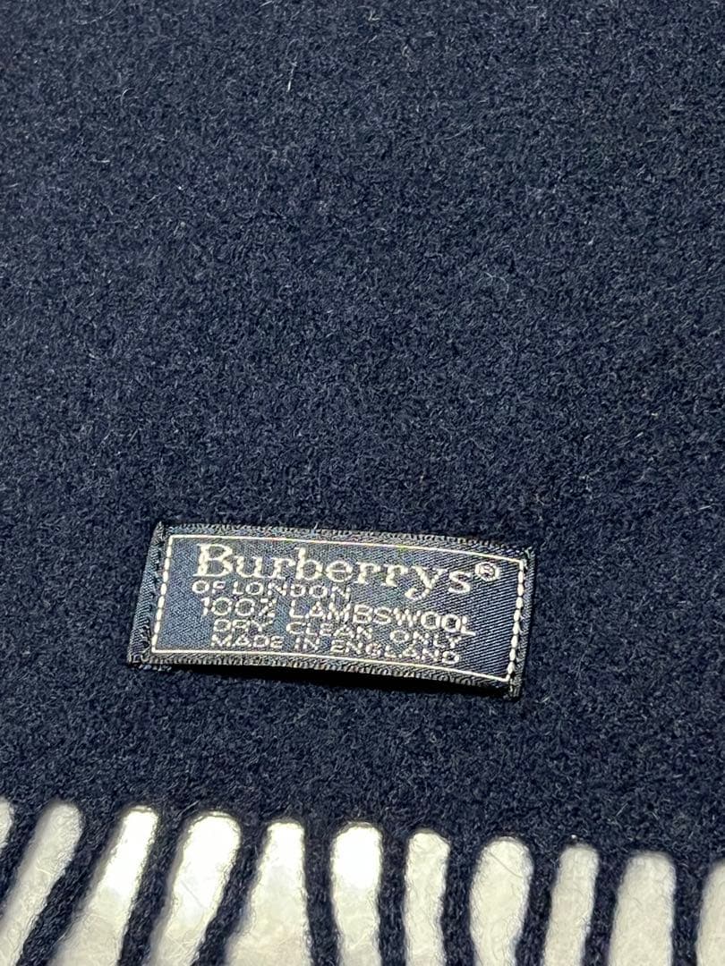 極レア✨️Burberrys テディベア 刺繍 マフラー ラムウール100%
