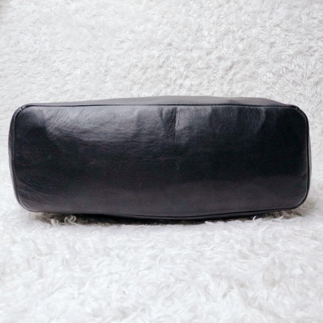 【希少】カワカワ　オールレザー　ブラック　ハンドバッグ　トートバッグ