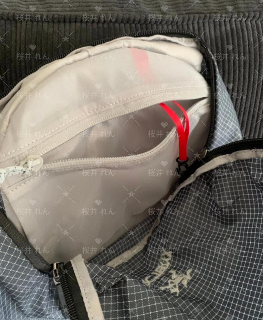 タグ付きARC'TERYX KONSEALS バックパック グレー・チェック柄