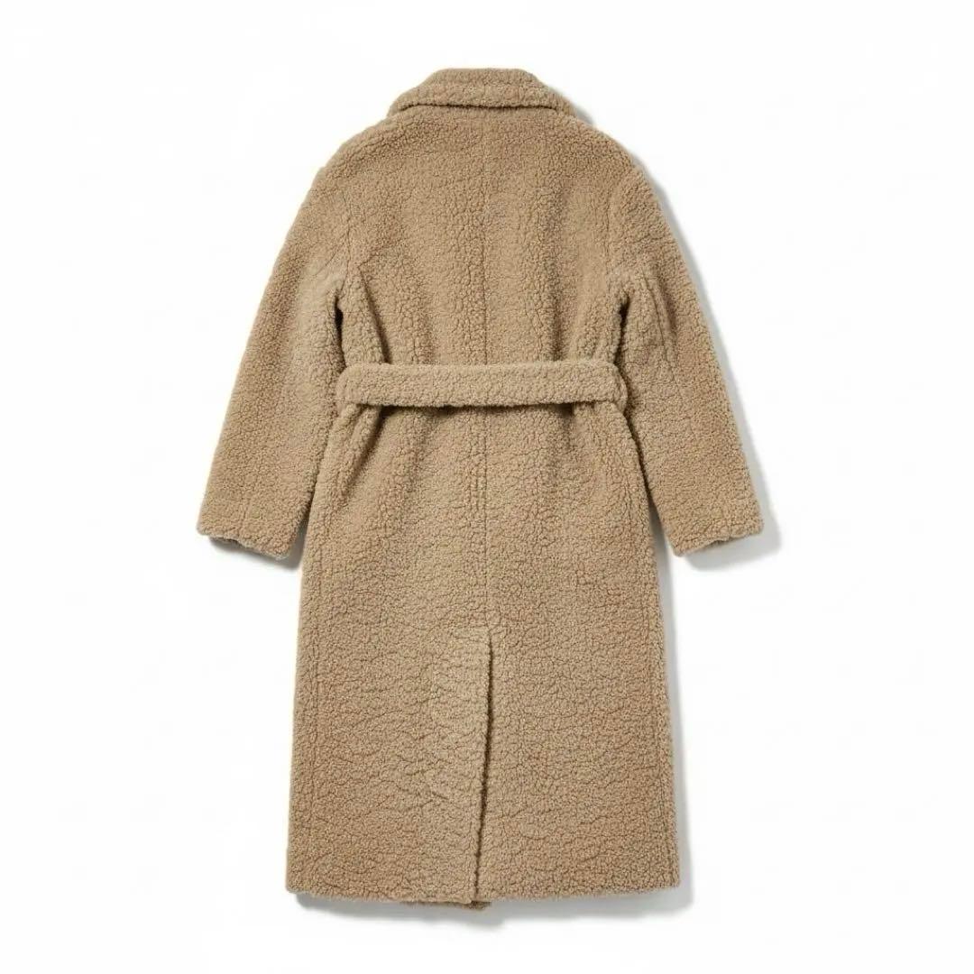 極美品ZARA ザラ テディベアコート　フェイクボアロングコート　ベージュ　S