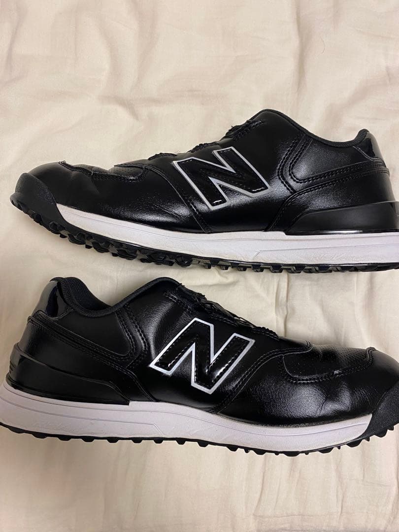 も*か様 ニューバランス スパイクレス シューズ 574 BOAブラック 中古美
