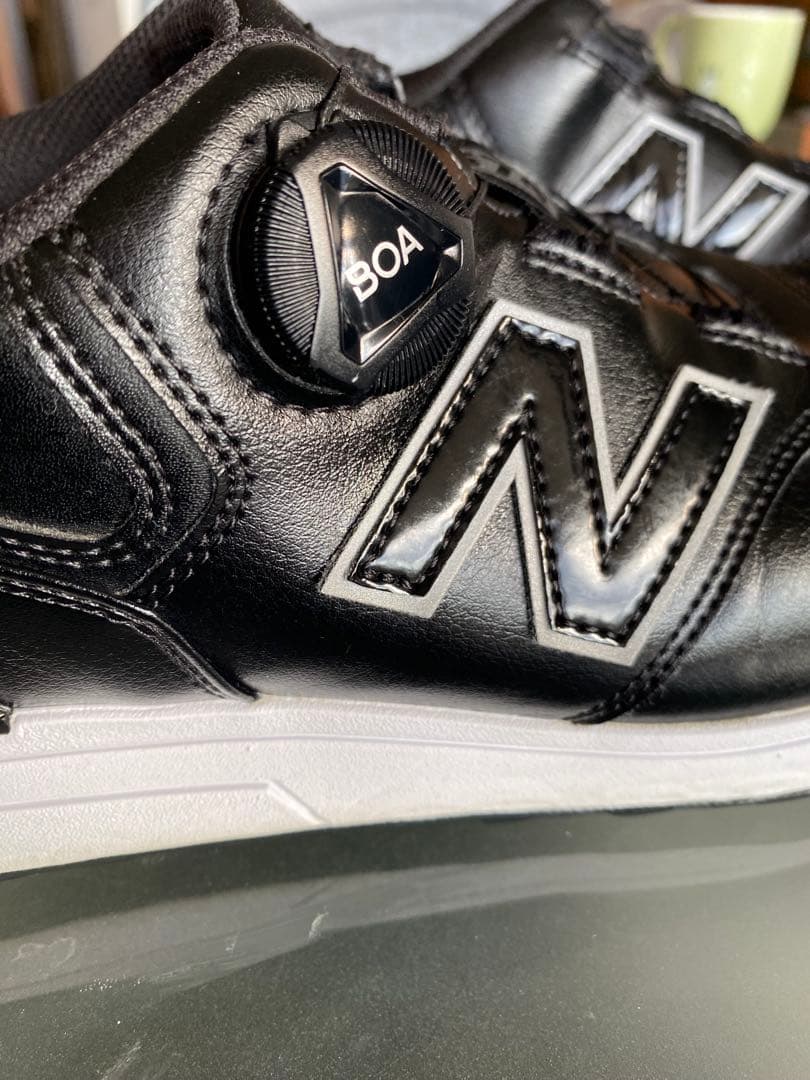 も*か様 ニューバランス スパイクレス シューズ 574 BOAブラック 中古美