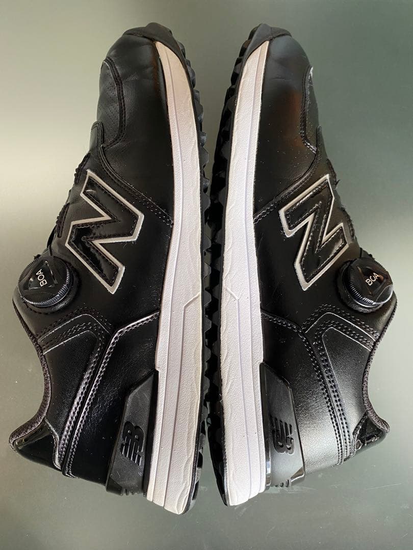 も*か様 ニューバランス スパイクレス シューズ 574 BOAブラック 中古美