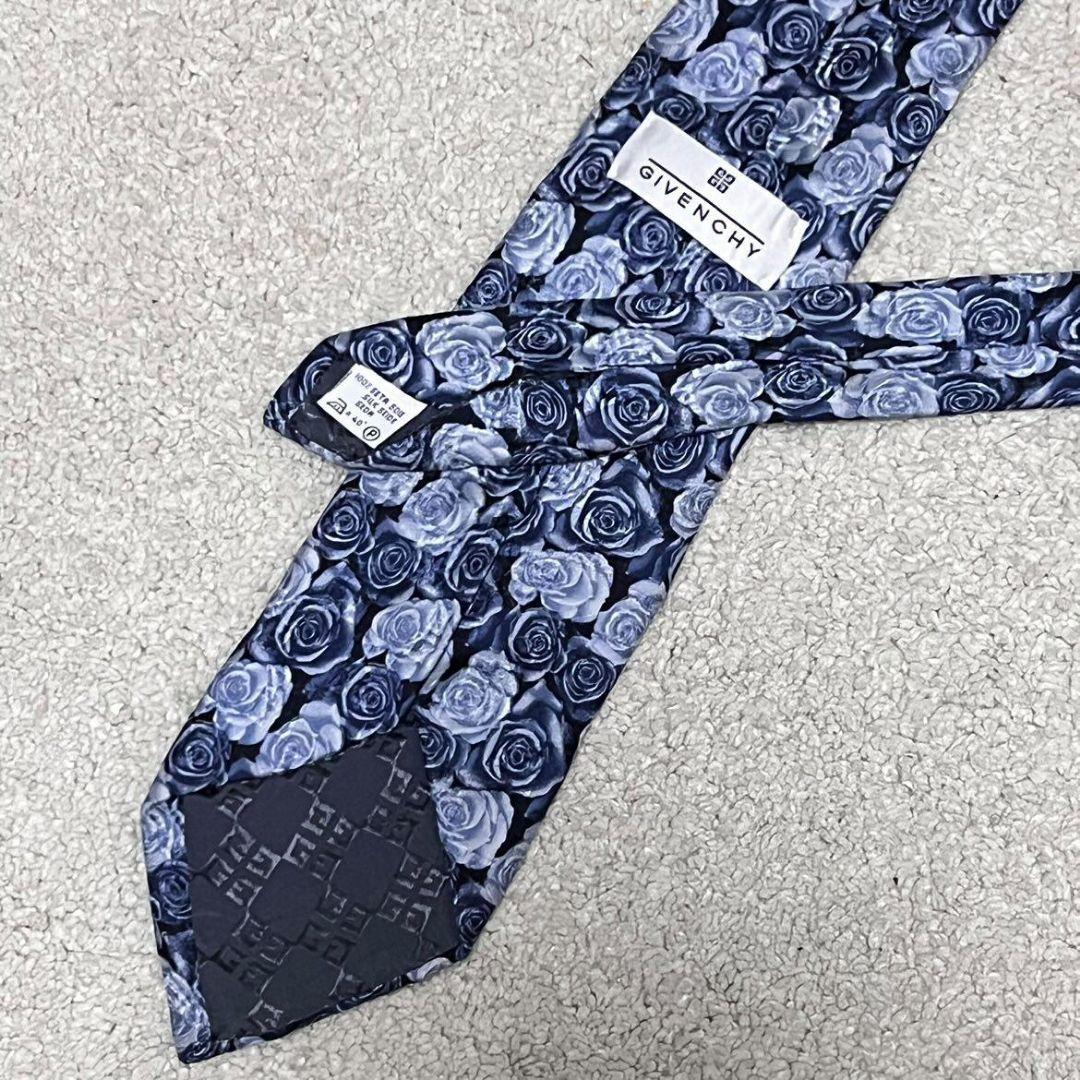 ✨一点物✨GIVENCHY ネクタイ 花柄 総柄 おしゃれ ビジネス 古着