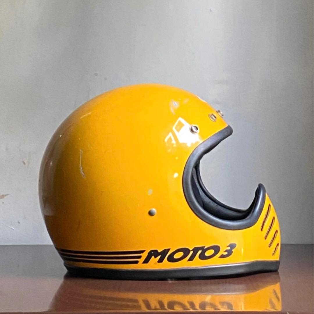 BELL MOTO3 目深加工 リペア済み 未使用 ビンテージヘルメット 族ヘル