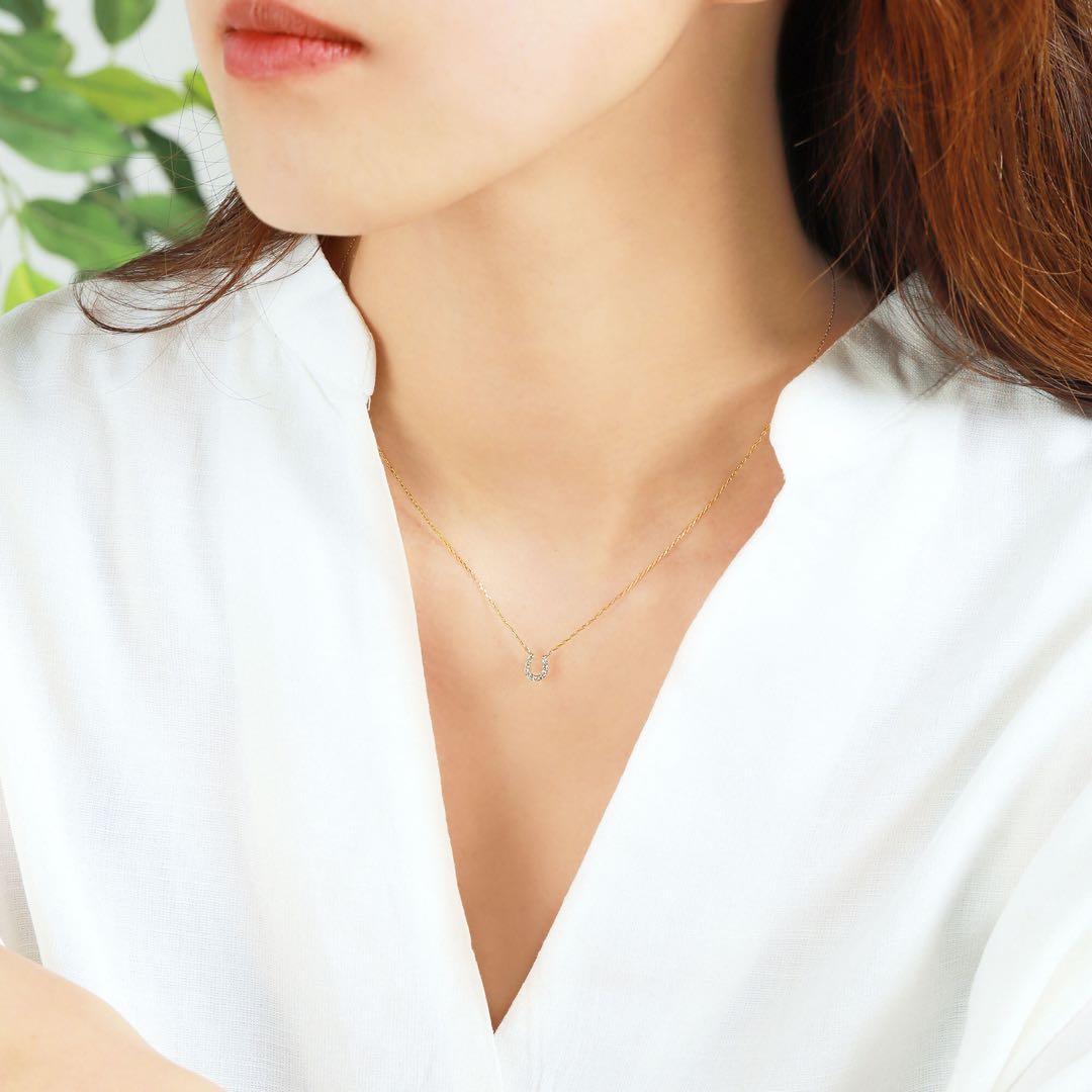 Vendome Aoyama ダイヤモンドネックレス イエローゴールド