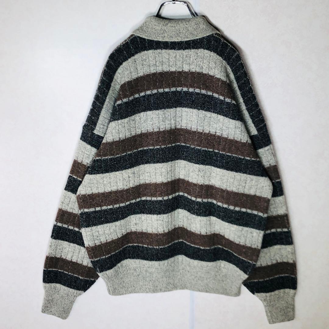 【新品 タグ付き】ラコステ ポロニット ウールニット ボーダー Lサイズ