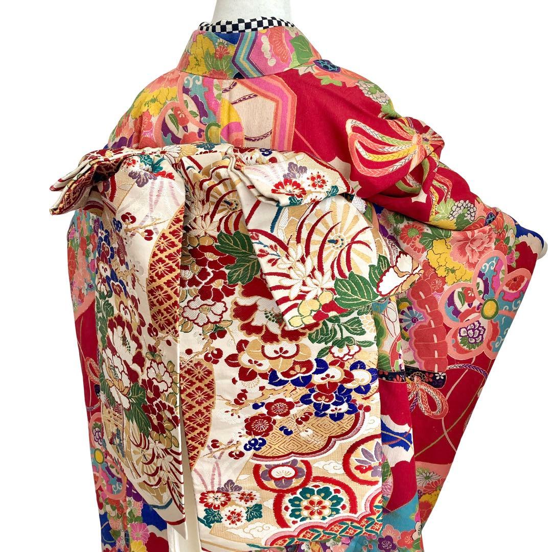 ★ゆうです★アンティーク女の子 子供着物 七五三 アンティーク着物 NO5