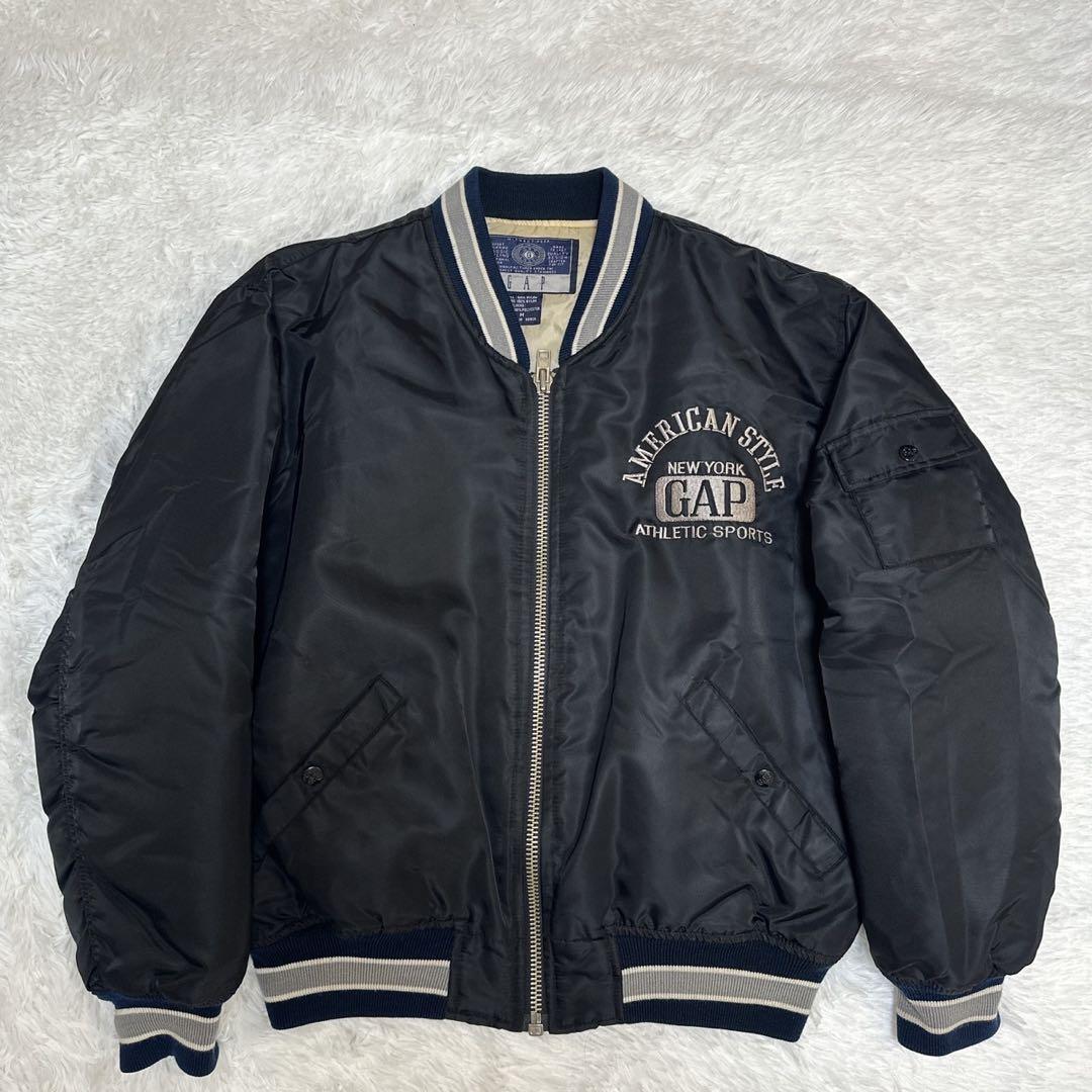 ⭐️極美品　80s OLD GAP オールドギャップ　スタジャン　両面刺繍