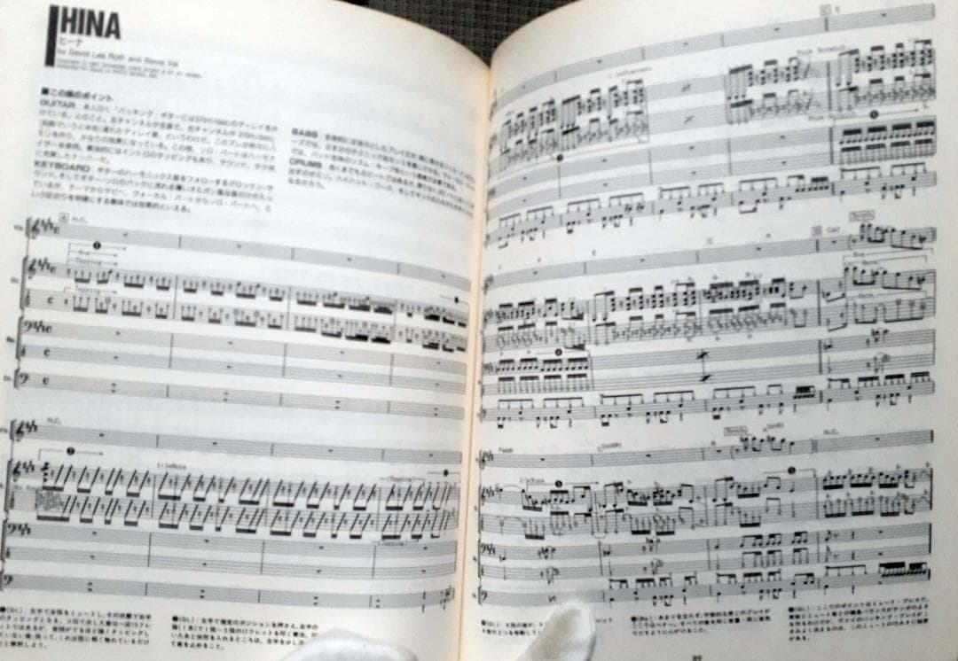 「DAVID LEE ROTH」SKYSCRAPER バンドスコア　超レア♪