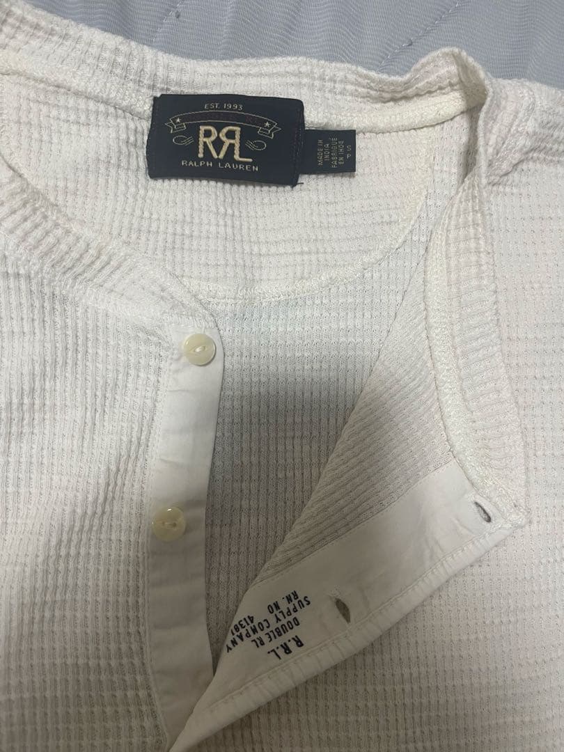 RRL ホワイト 長袖カットソー