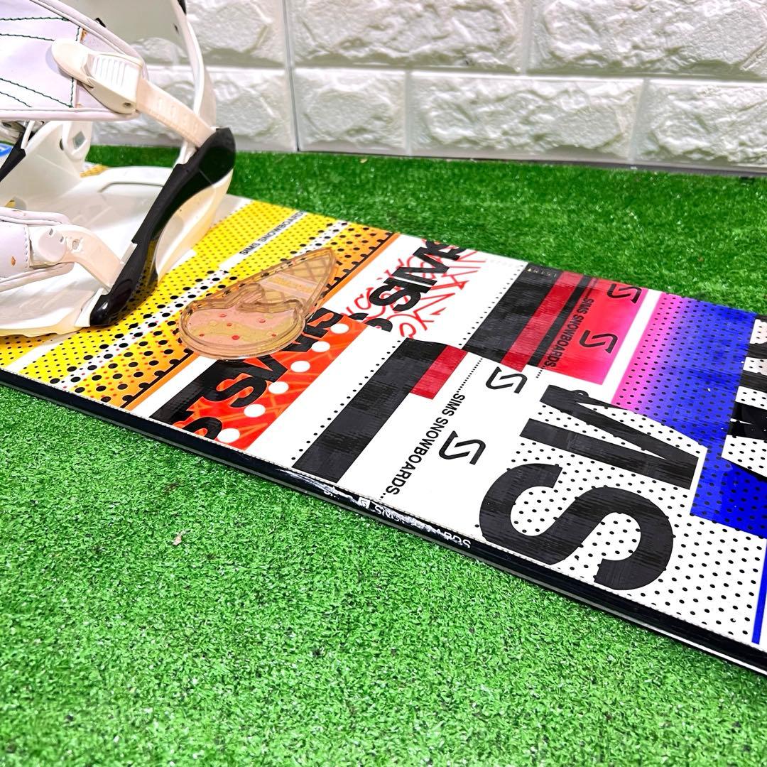 スノーボード　SIMS 151 ビンディング　ケース付き　グラフィック
