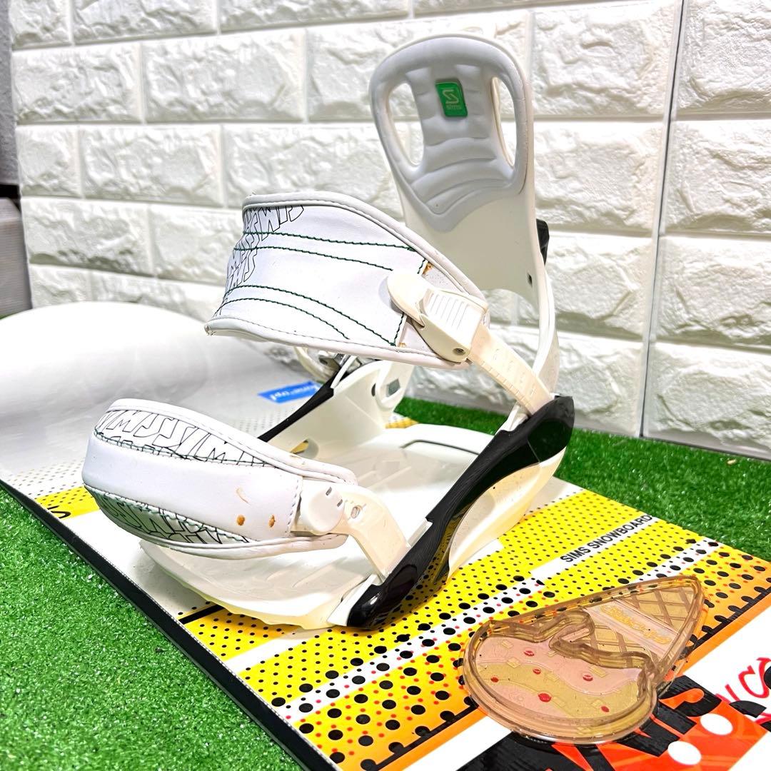 スノーボード　SIMS 151 ビンディング　ケース付き　グラフィック