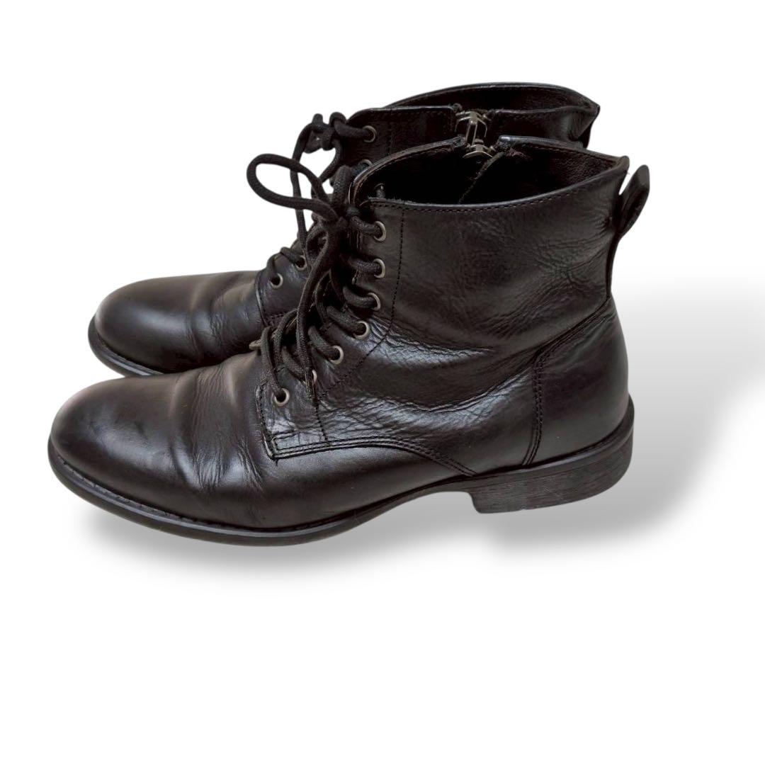 靴 00s archive real leather sidezipboots 26