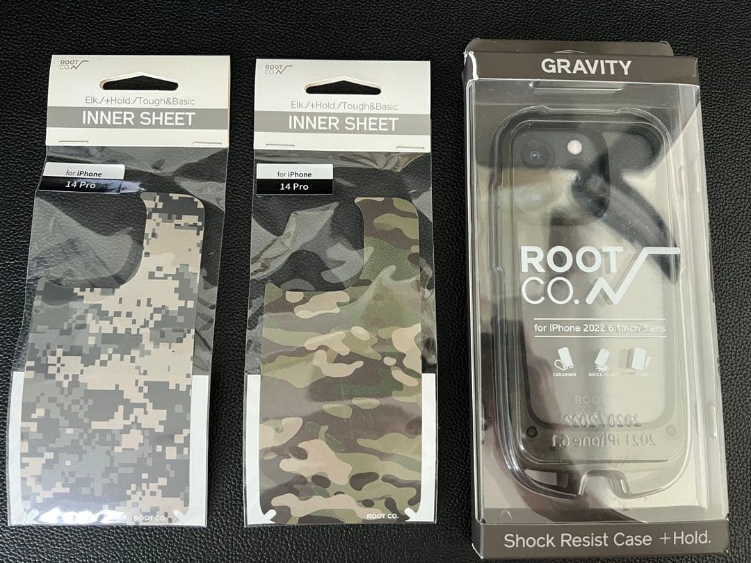 開封のみ　ROOT CO. ルートコー iPhone14Pro用ケースとシート