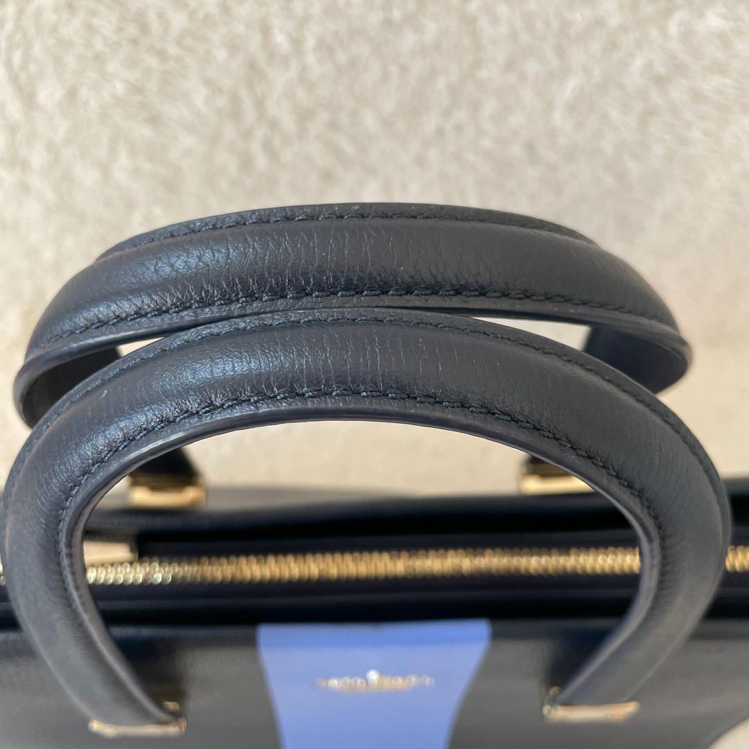 【美品】kate spade トートバッグ ショルダーバッグ 2way ネイビー