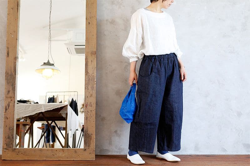 nuuno. デニムコッペパンツ