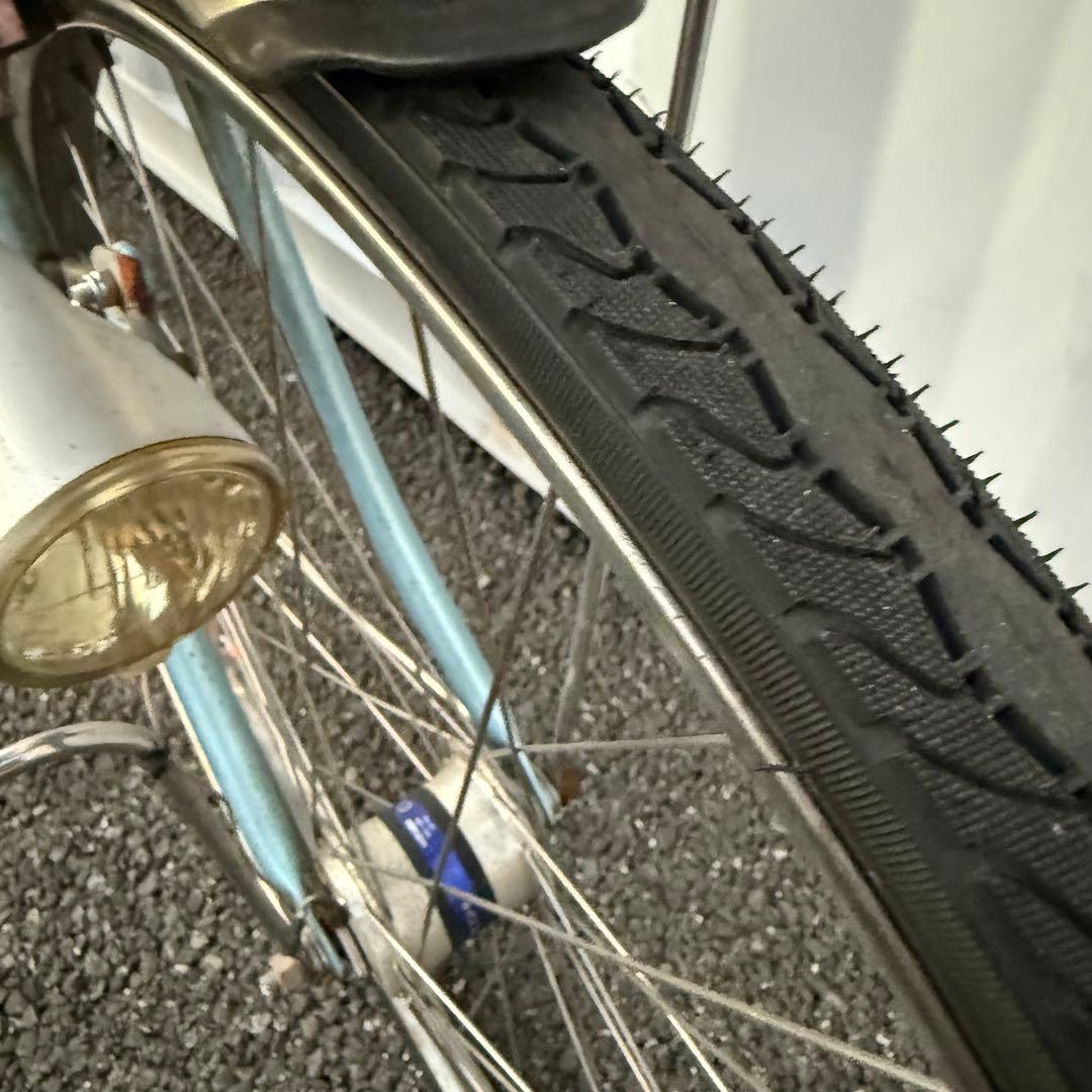 街乗り用自転車 27インチ カゴ/鍵/変速機/オートライト付