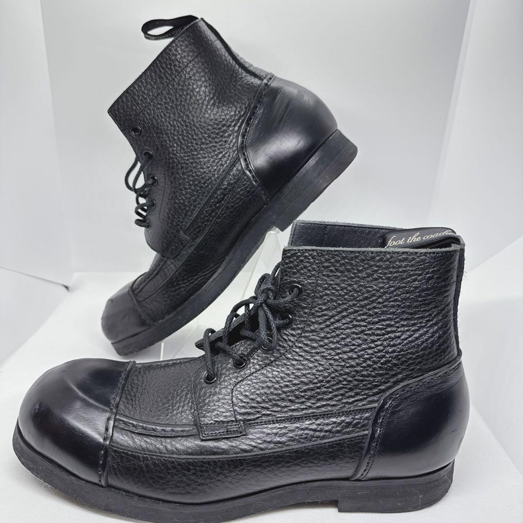 foot the coacher モカシン ワークブーツ 黒 7 26cm