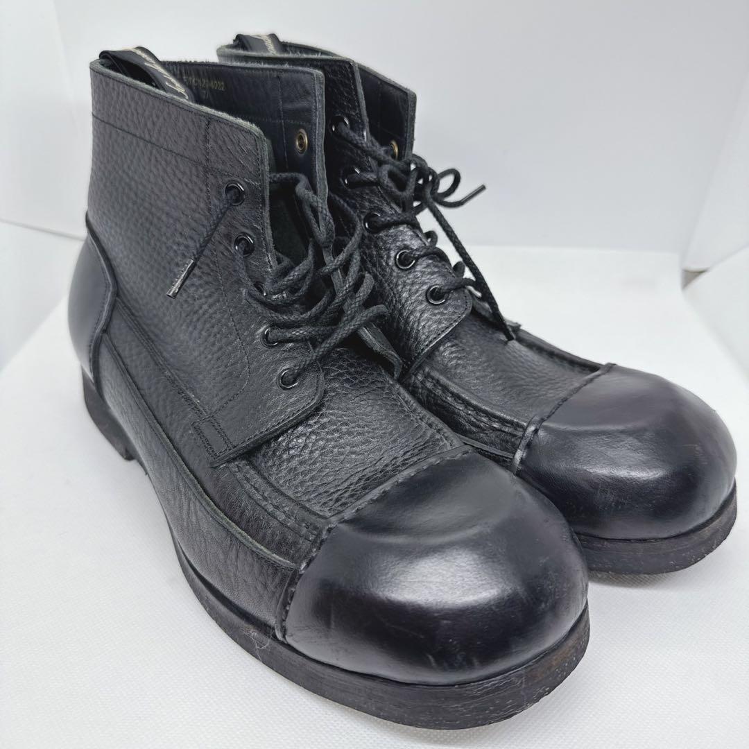 foot the coacher モカシン ワークブーツ 黒 7 26cm