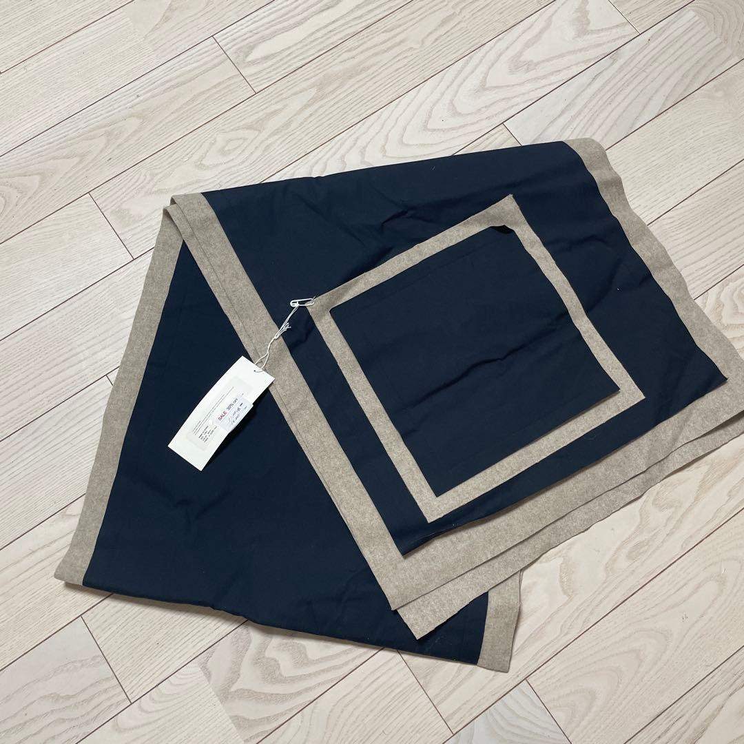 mybeautifullandlet 異素材切替ビッグストール変形ケープ