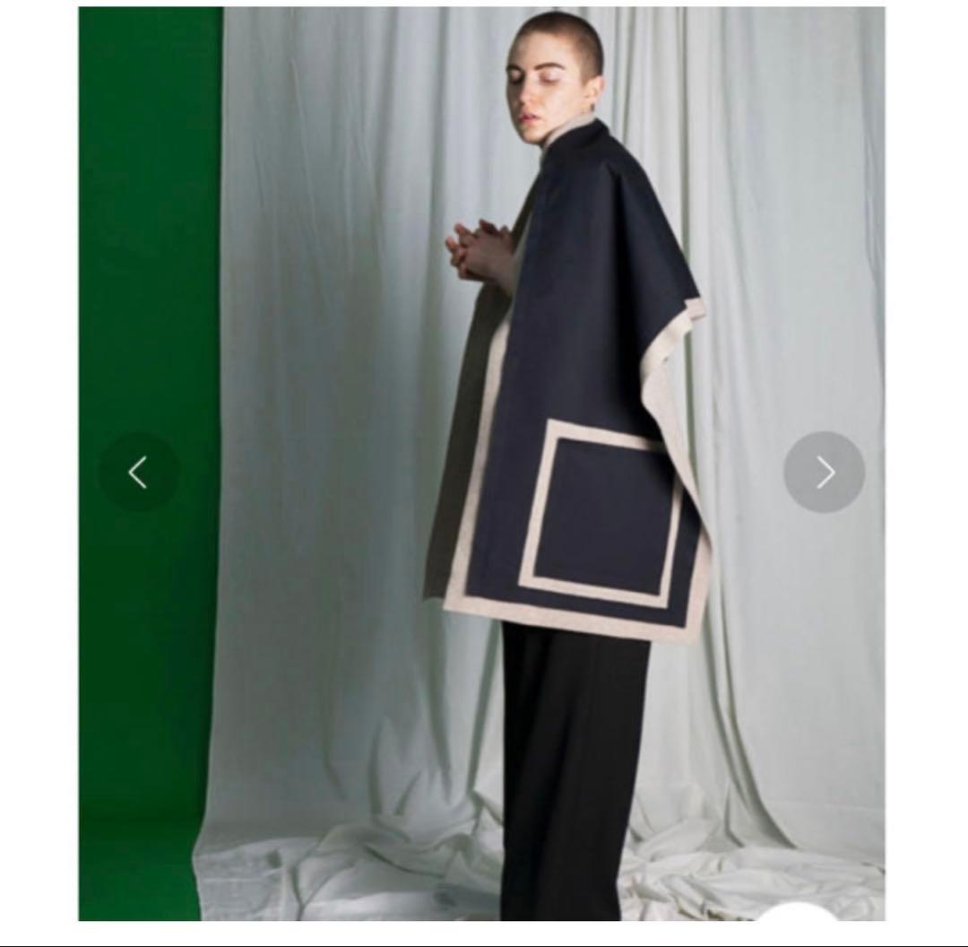 mybeautifullandlet 異素材切替ビッグストール変形ケープ