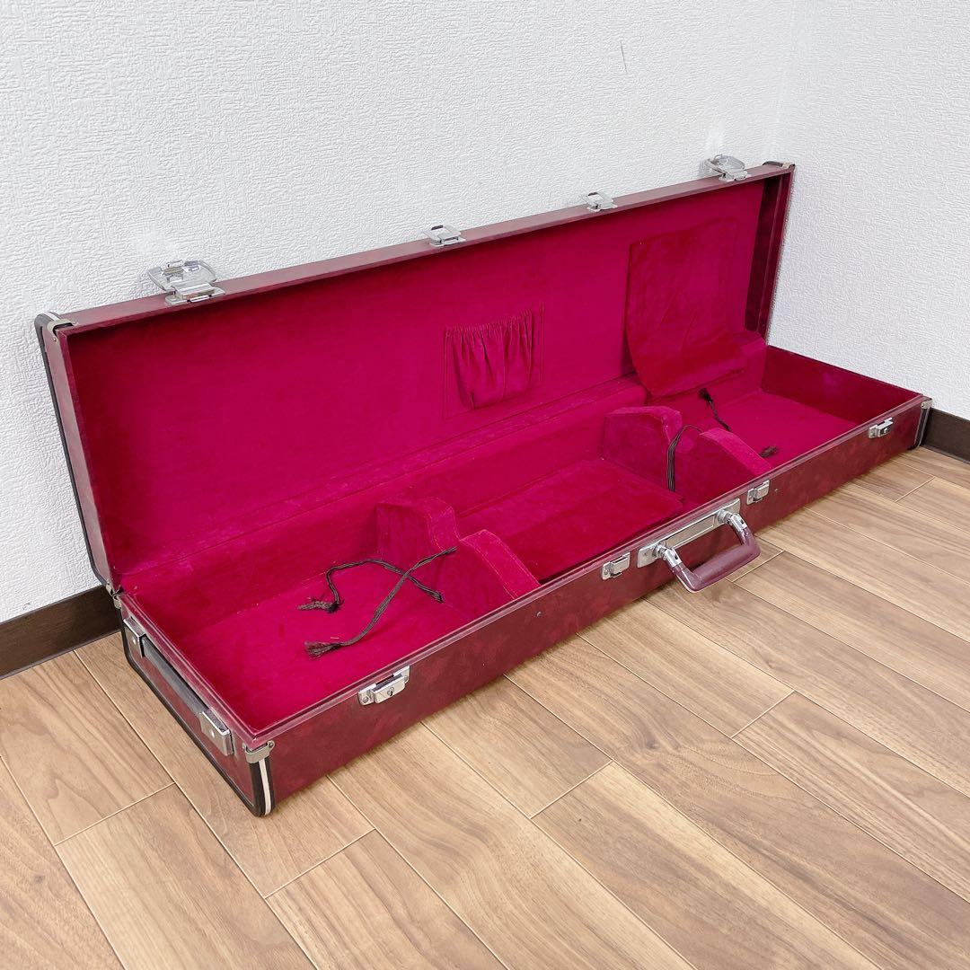 【希少】三味線 中棹 白紅木 犬皮 丸打胴 一本溝 天然糸巻き 撥