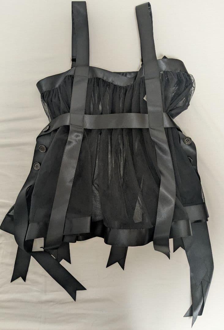 noir kei ninomiya 24aw チュールリボントップス Sサイズ