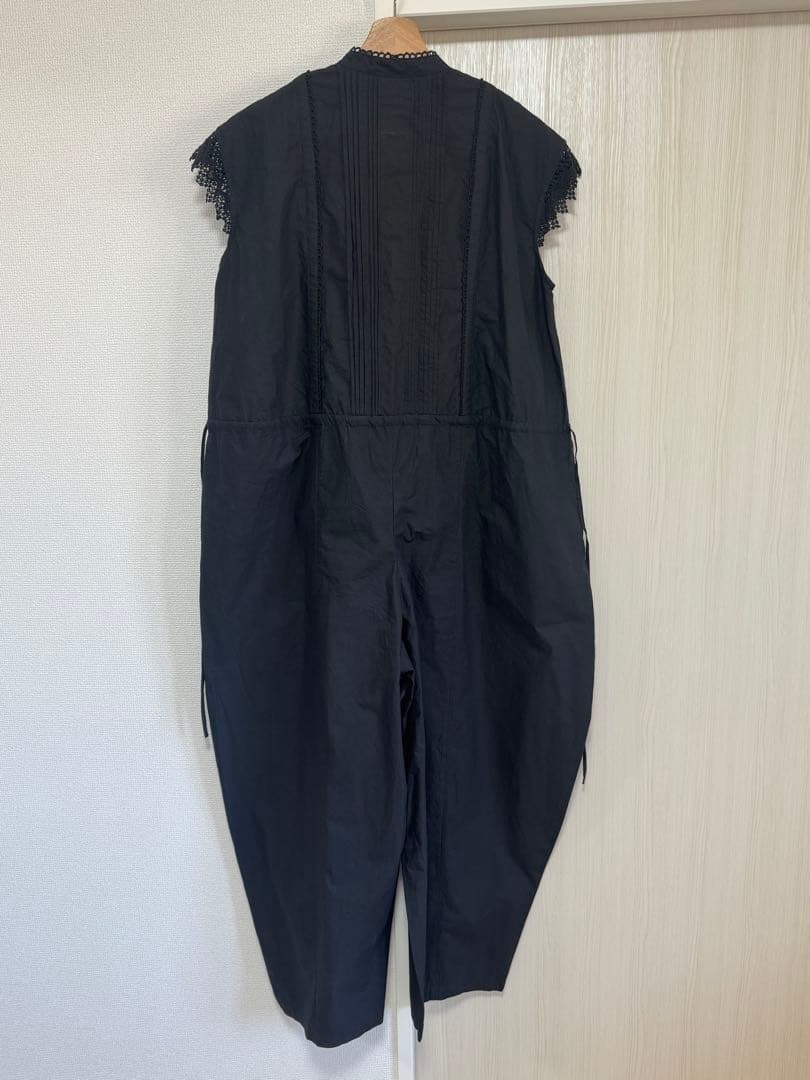 みかんCurensology コットンレースオールインワン ブラック