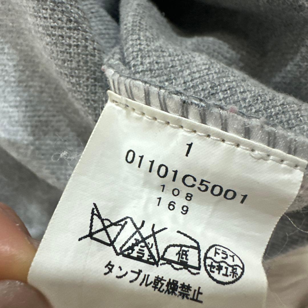 値下げ美品THOM BROWNE ポロシャツ グレー サイズ3