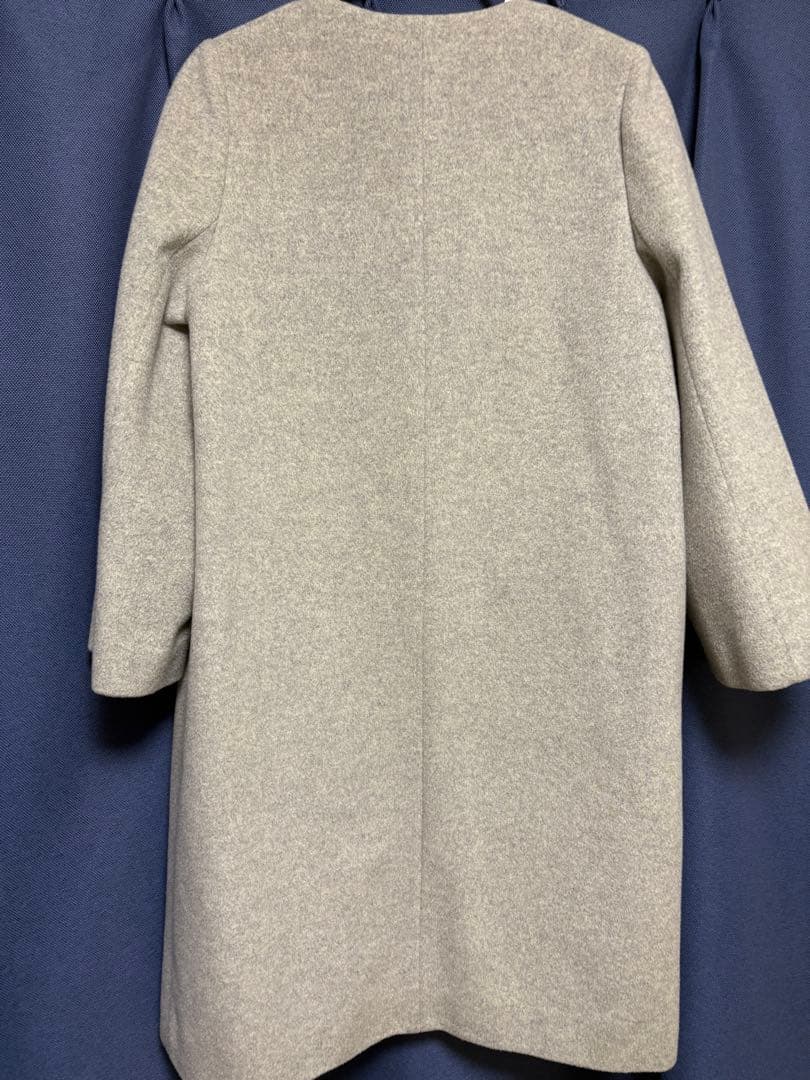 UBCB ノーカラー ベルスリーブ コート　ノーカラーコート