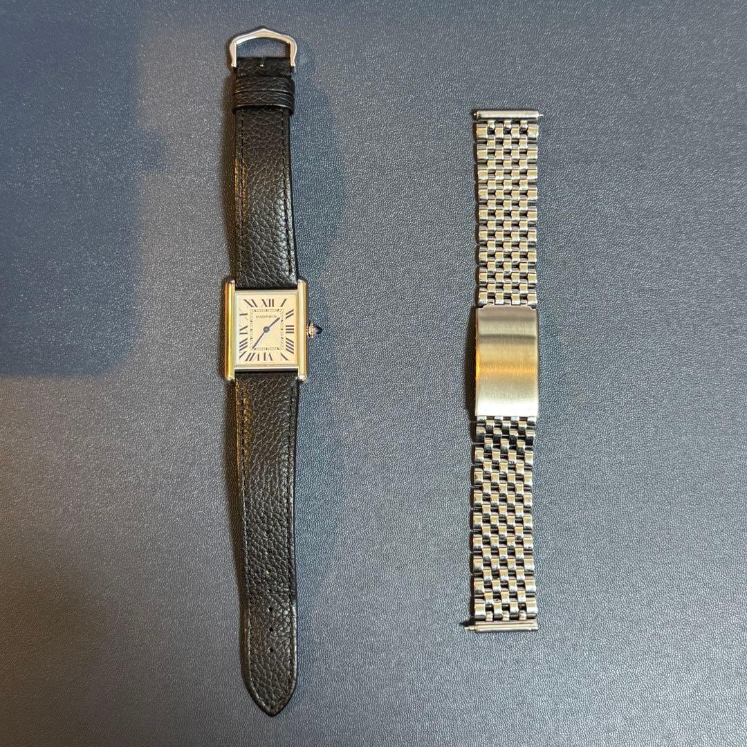 カルティエ　タンクマストLM WSTA0041　社外ブレス付き
