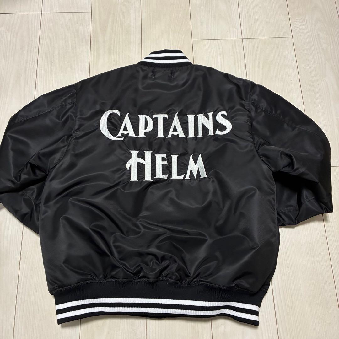 ◼️未使用品◼️CAPTAINS HELM ナイロンスタジャン ブラック M