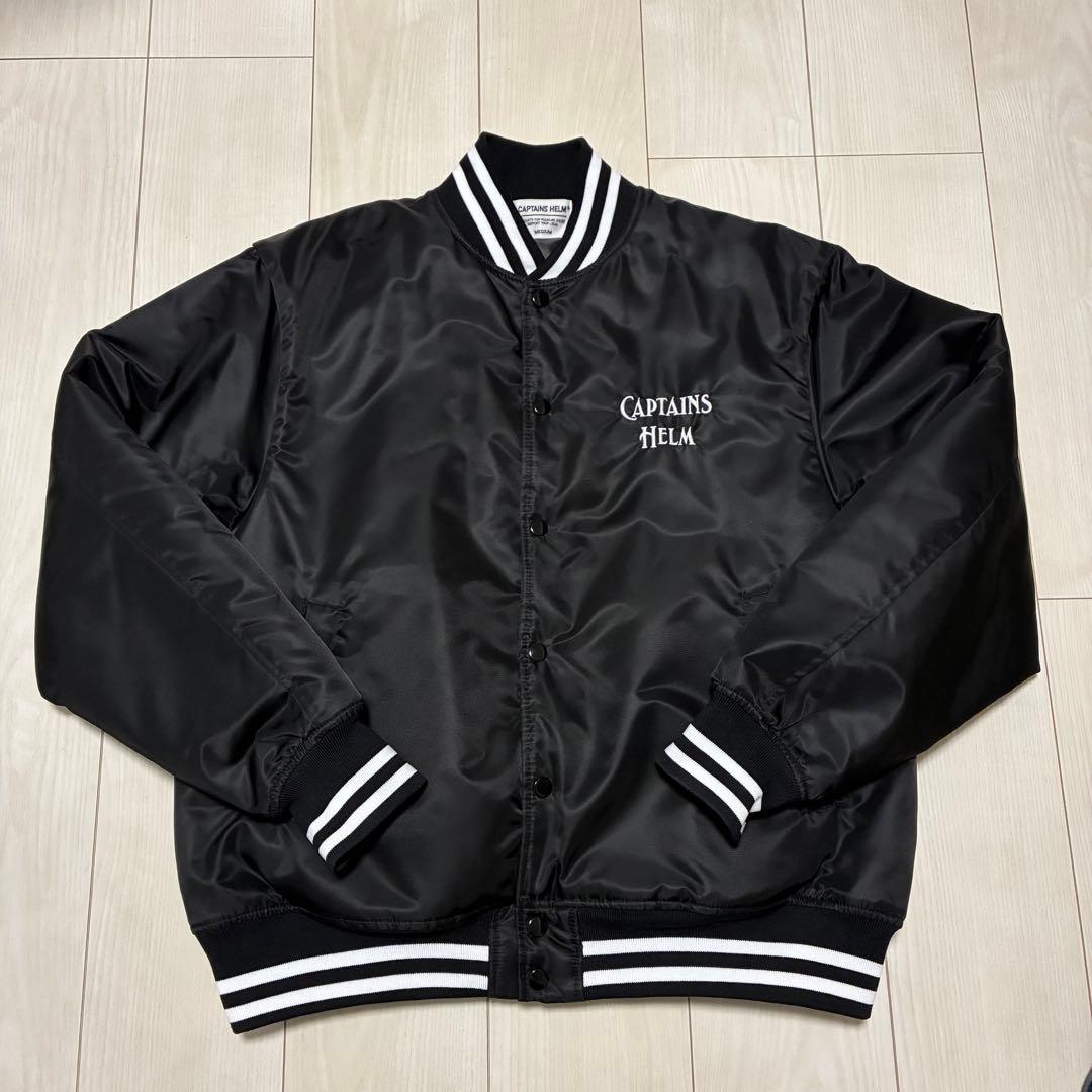◼️未使用品◼️CAPTAINS HELM ナイロンスタジャン ブラック M
