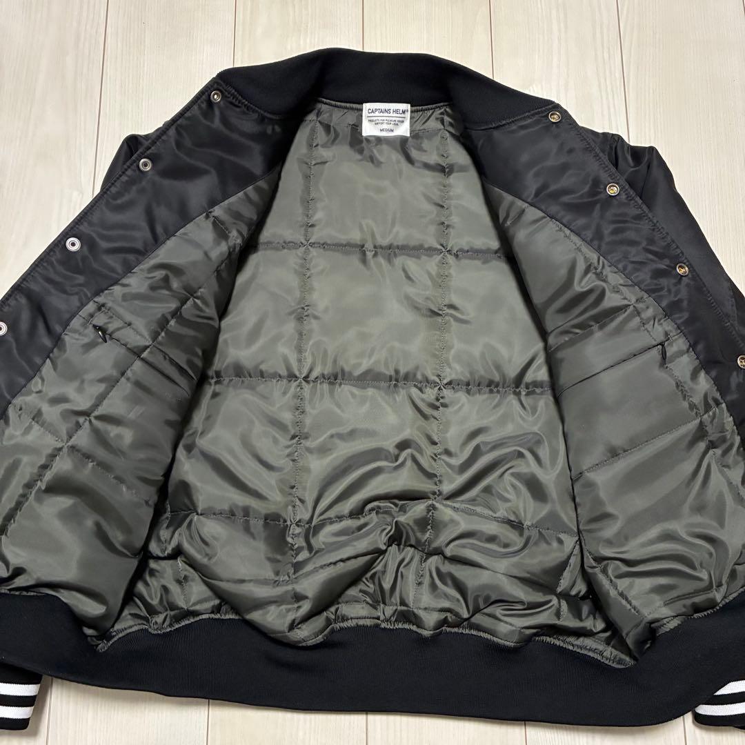 ◼️未使用品◼️CAPTAINS HELM ナイロンスタジャン ブラック M