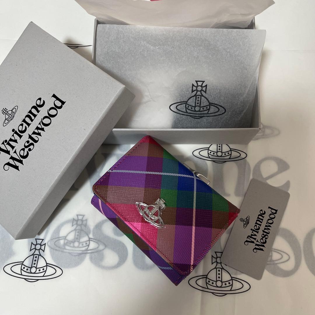 た*こ様 Vivienne Westwood 三つ折り財布 マルチカラー