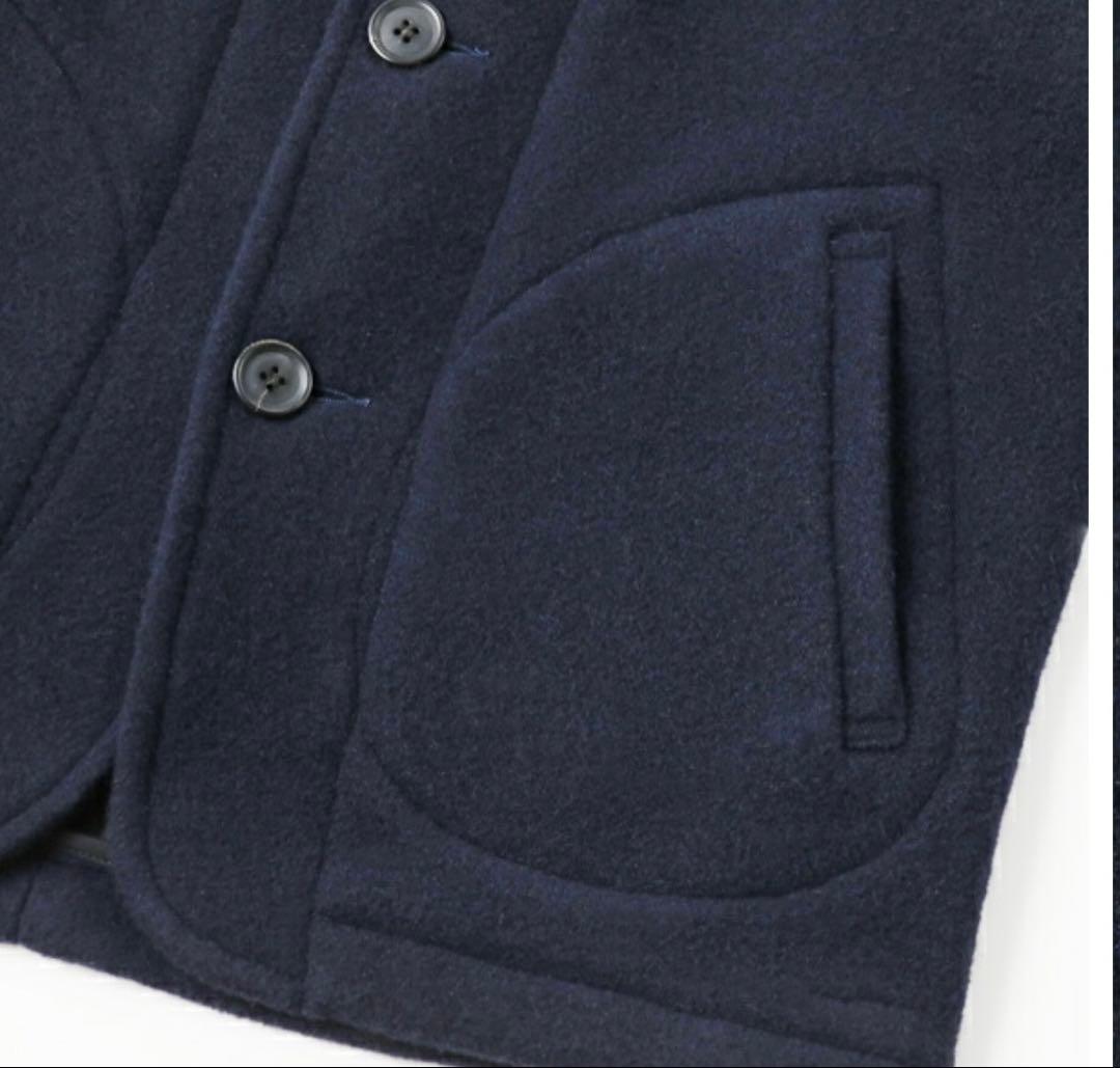 DANTON ダントン ウールモッサ ジャケット 38 ネイビー