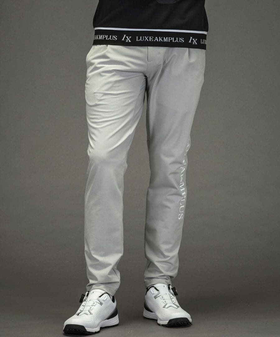 LUXEAKMPLUS スリムフィット グレー パンツ Lサイズ 在庫SALE