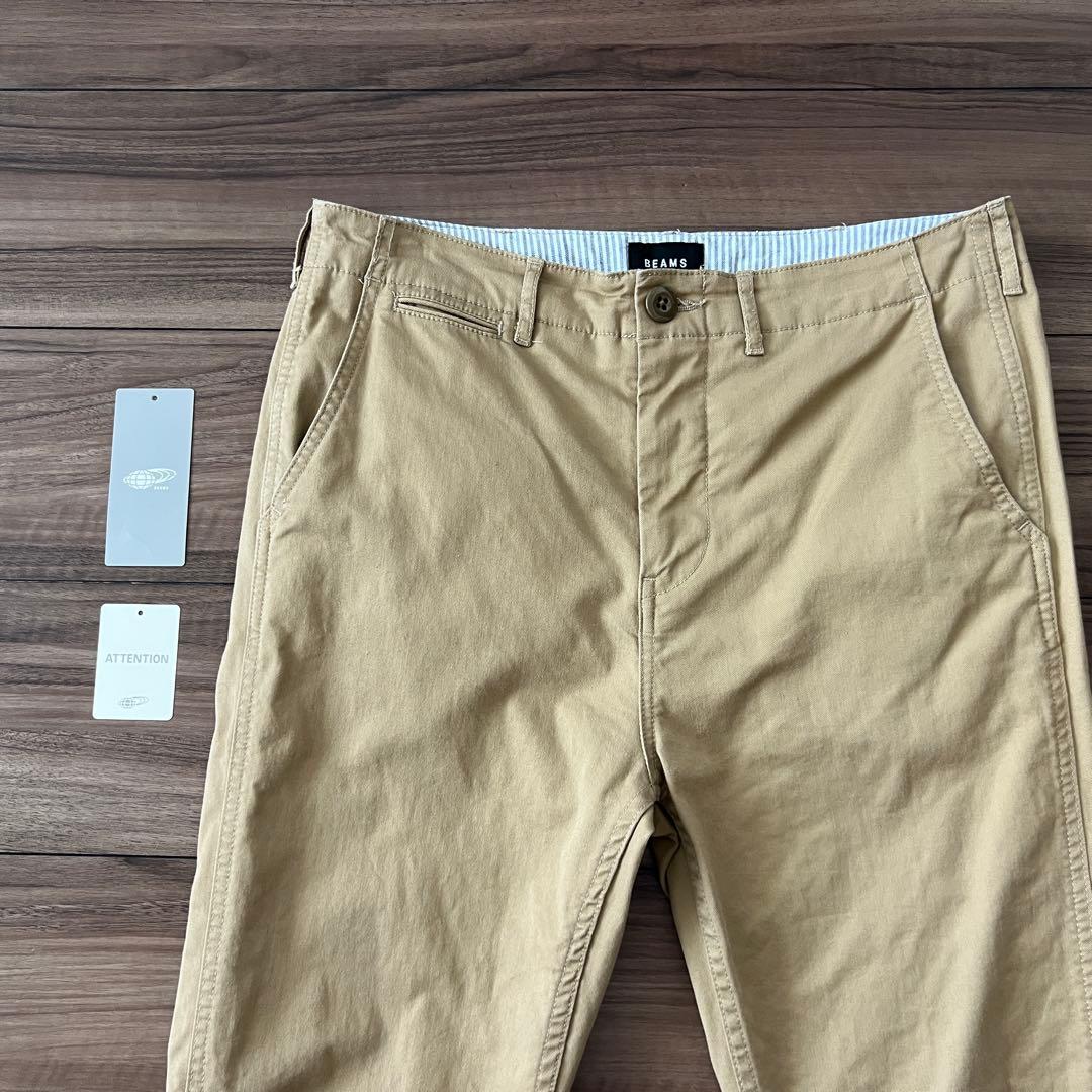 【ビームス百名品】ストレッチテーパードチノ ベージュ サイズM BEAMS