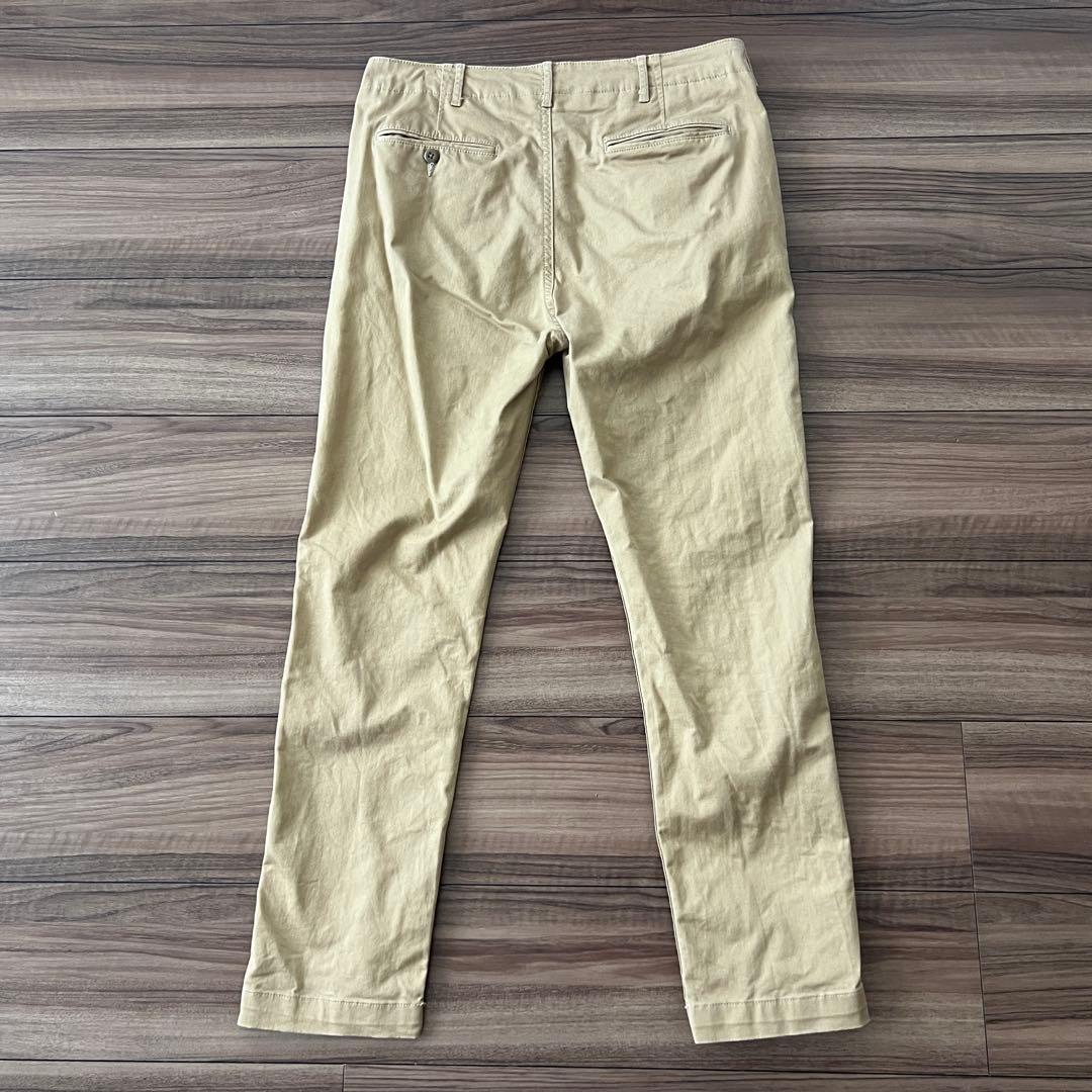 【ビームス百名品】ストレッチテーパードチノ ベージュ サイズM BEAMS