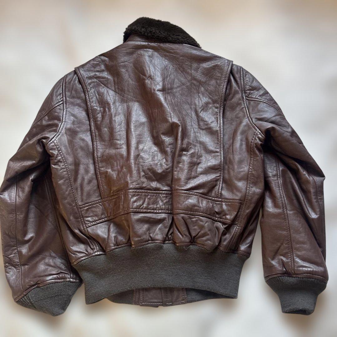 EDWIN G-1 カウレザー ボア フライトジャケット L