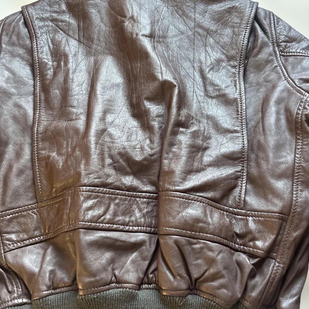 EDWIN G-1 カウレザー ボア フライトジャケット L