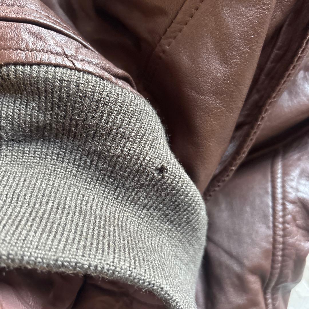 EDWIN G-1 カウレザー ボア フライトジャケット L