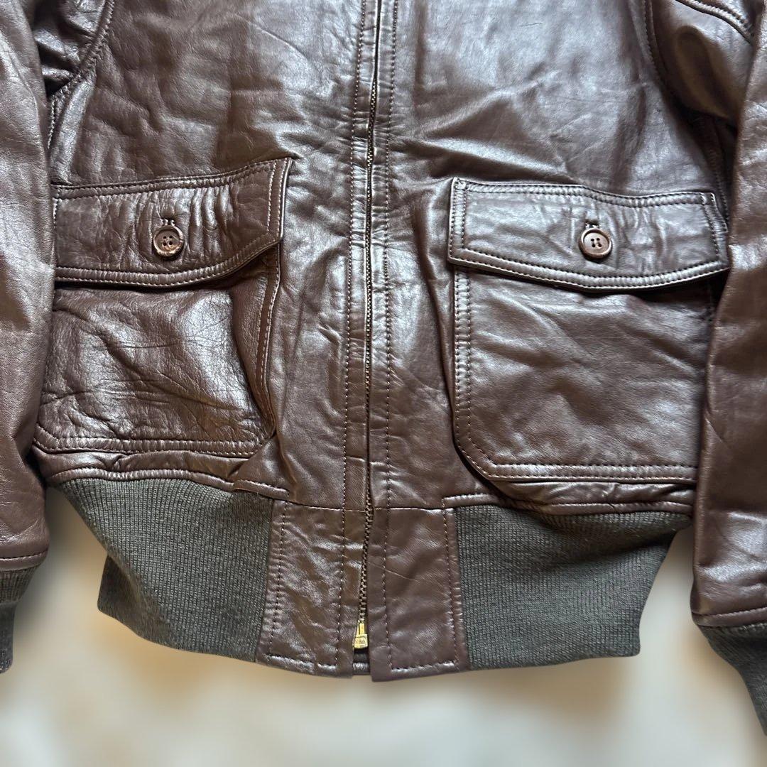 EDWIN G-1 カウレザー ボア フライトジャケット L