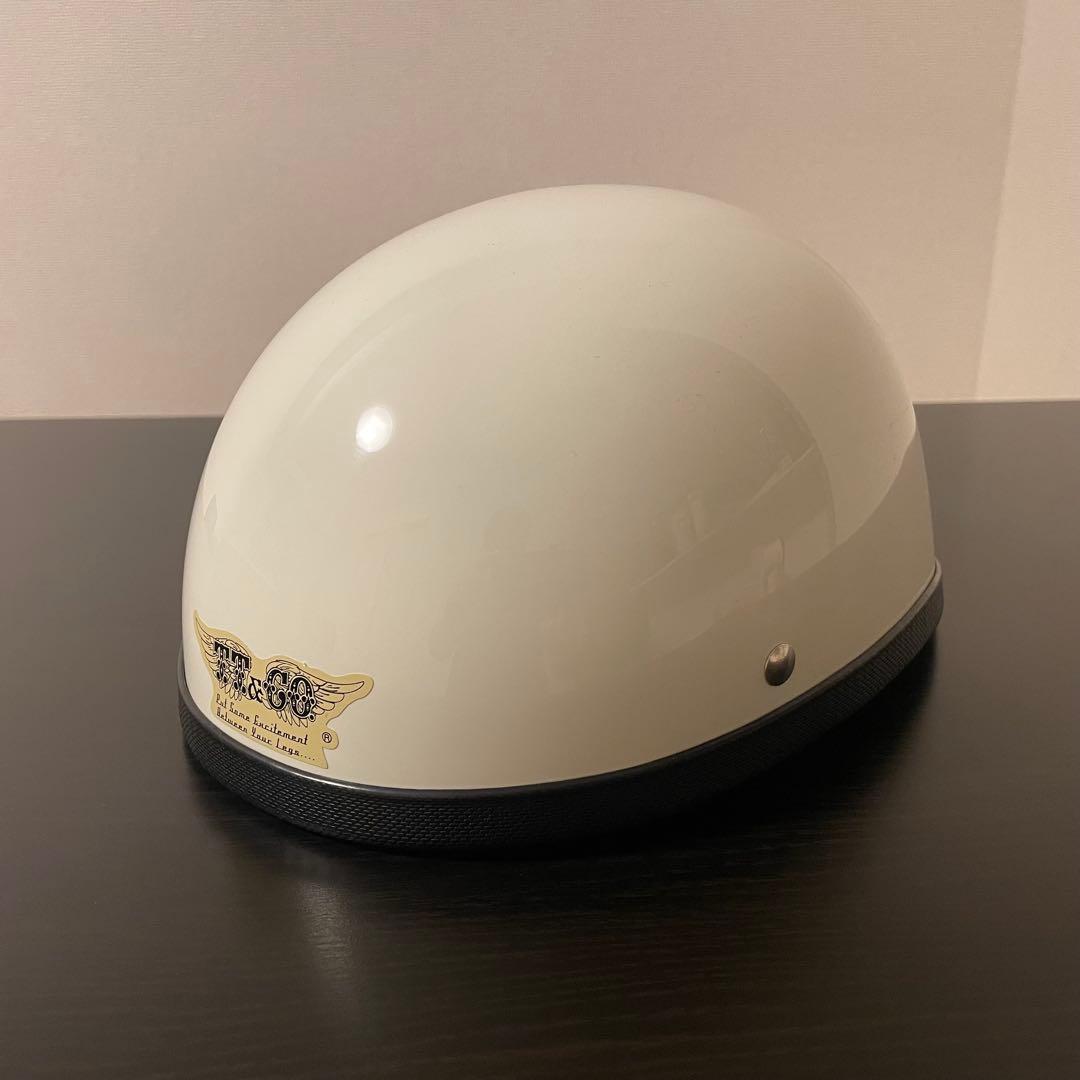 【美品】TT&CO USAイーグル　ヘルメット　アイボリー　M/L インテリア用