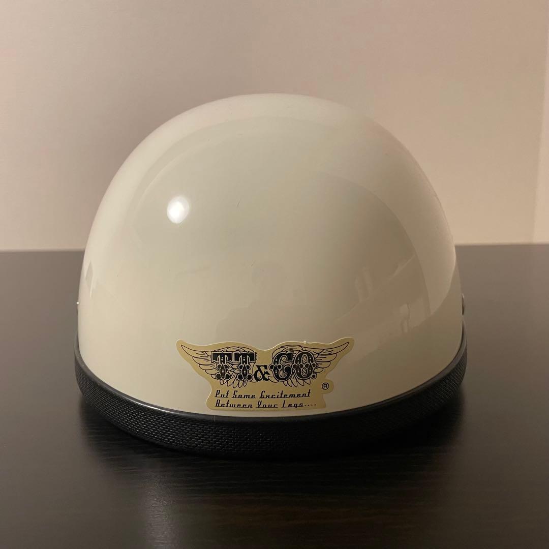 【美品】TT&CO USAイーグル　ヘルメット　アイボリー　M/L インテリア用